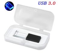 KALPZ-Lampe Led Cristal Doré Usb 3.0 Clé Usb 128Gb Clé Mémoire 64G 3D Gravure Laser Stylo Lecteur U Disque Cadeaux De Mariage Logo Gratuit,128 Go,C3