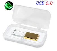 KALPZ-Lampe Led Cristal Doré Usb 3.0 Clé Usb 128Gb Clé Mémoire 64G 3D Gravure Laser Stylo Lecteur U Disque Cadeaux De Mariage Logo Gratuit,128 Go,A3