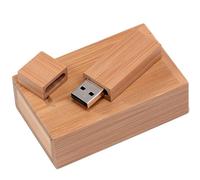 KALPZ-Le Cadeau Des Souvenirs Clé Usb En Bois De Capacité Réelle Clé Usb En Érable 64Gb/32Gb/16Gb/8Gb/4Gb Clé Usb,128 Go,With Box -D