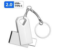 KALPZ-Mini Clé Usb En Métal, 128 Go, Stylo Rotatif Doré, 64 Go, Porte-Clés Gratuit, Clé Mémoire 32 Go, Capacité Réelle 100%, Disque U 16 Go,S,128 Go