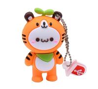 KALPZ-Nouveau Dessin Animé Usb Clé Usb 64Gb Mignon Lapin Clé 32Gb Chat U Bâton 16Gb Clé 8Gb Pingouin Clé Mémoire Stockage Externe,Cartoon Tiger,128 Go