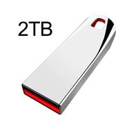 KALPZ-Super Usb 3.0 2Tb 128Gb Haute Vitesse Pen Drive 1Tb Cle Usb Flash Drive 512Gb Noir Type-C Pendrive Memoria Usb Stick Portable Ssd,,Silver 2Tb