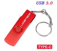 KALPZ-Type-C Usb 3.0 Clé Usb 64Gb Clé Haute Vitesse Pour Téléphone Android Clé Gratuite Clé Mémoire Chia Noir Rouge Otg Pendrive 32Gb,Red,16 Go
