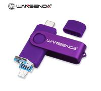 KALPZ-Wansenda Usb Type C Usb 3.0 Clé Usb Clé 512Gb 256Gb 128Gb 64Gb 32Gb Clé Usb Haute Vitesse C Et Clé Usb Microusb,128 Go,Violet