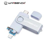 KALPZ-Wansenda Usb Type C Usb 3.0 Clé Usb Clé 512Gb 256Gb 128Gb 64Gb 32Gb Clé Usb Haute Vitesse C Et Clé Usb Microusb,128 Go,White