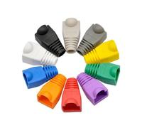 KALPZ-Zoerax 100 Pack Rj45 Cat6 Cat6E Cat5 Cat5E Câble Réseau Ethernet Bottes Anti-Traction Connecteur De Câble Couvercle De Prise (Od 6.0Mm),100Pcs,Mix