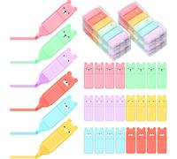 Kalqz-24 Pièces Set De Mini Surligneurs Macarons Surligneurs Pastel Stylos Surligneurs Mignons Surligneur D¿Ours Cadeau Marqueur Surligneur Drôle Pour Bureau École