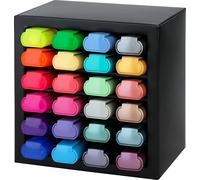 Kalqz-254602-Set De Surligneurs 24 Pièces,Set De Table Avec Toutes Les Couleurs Néon,Pastel Et Métallisées