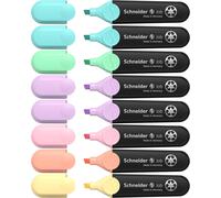 Kalqz-Job 150 Lot De 8 Surligneurs Pastel (En Plastique Recyclé,Récompensé Par L'ange Bleu)