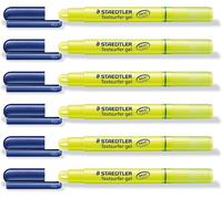 Kalqz-Lot De 6 Surligneurs "Textsurfer Gel" Tracé 3 Mm Jaune
