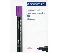 Kalqz-Lumocolor Marqueur Permanent À Pointe Ogive,Couleur D'encre Violet,Lot De 10 Marqueurs,352-6