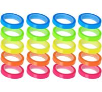 Kalqz-Ruban-Surligneur 20 Rouleaux Ruban-Surligneurs Adhésif Transparent Amovible Ruban Fluorescents Marqueur De Page Ruban Marqueur Page Fluorescents Ruban Adhésif Coloré Transparent