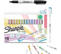 Kalqz-Surligneurs S-Note DuoDouble Pointemarqueurs Créatifs PastelPointe Ogive Et Biseautée Pour Surligner,Dessiner,Journaliser Et Plus Encore16 Pièces+1 Marqueur Permanent Pointe Fine