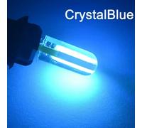 Kalsa-10x 194 2825 Wy5w Cob Gel De Silice Étanche Cale Lumière Marqueur Automatique Lecture Dôme Lampe Ampoules De Stationnement Dc12v Ampoule Led Plusieurs Couleurs,Crystal Blue,