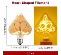 KALSA-Ampoule Led Rétro À Filament En Spirale E14 E27, 4W, Jaune Chaud, 220V, C35 A60 T45 St64 T185 T225 G80 G95 G125, Lampe Edison Vintage,Argent,Oui