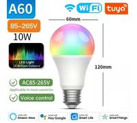 KALSA-Ampoule Led Tuya, Bluetooth, Wifi, Zigbee, Lumière À Intensité Variable, 2700-6500K Rvb, Smart Life Andrea, Voix Avec Alexa Google Home,10W Wifi 85-265V,1 Piece Pack