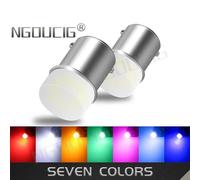 Kalsa-Ngoucig 2 Pièces 24v 12v Ba15s Bay15d Flash Stroboscopique 1156 Rouge 1157 P21w P21/5w Ampoule Led R5w Frein Inverse Camion Signal Lampe Voiture Lumière,Bleu,1156 Ba15s P21w