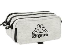 KALSC-Kappa Trousse Triple Big,Trousse Pour Enfant,Idéale Pour Les Enfants De 5 À 14Ns,Confortable Et Polyvalent,Qualité Et Résistance,21,5X8X10 Cm,Gris,Gris,Estándar,Décontracté Gris