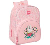 KALSC-Miffy Flores Sac À Dos D'Écoliernimé Pour Enfants,Sac À Dosdaptable À La Poussette,Idéal Pour Les Enfants D'Âge Scolaire,Confortable Et Polyvalent,Qualité Et Résistance,26X11X34 Cm