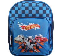KALSC-Sac À Dos 31 Cm Avec Poche Maternelle Hot Wheels Bleu