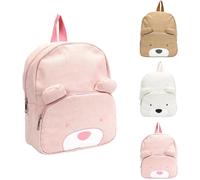 Kalsc-Sacs D'école Pour Enfants Petit Ours,Sac D'école Maternelle En Velours Côtelé,Sacs D'école Maternelle Garçons Et Filles