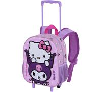 KALSC-Sanrio Hello Kitty Playful-Sac À Dos 3D À Roulettes Petit,Rose,26X34 Cm,Capacité 7 L