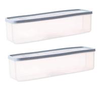 Kalsey 2 Pièces Boîte à Spaghettis, Boîte de Rangement pour Aliments,Récipients pour Aliments, Conteneurs de Nouilles, Récipient pour Spaghetti avec Couvercle pour Céréales, Pâtes, Céréales