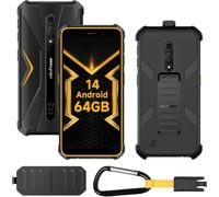 KALSG-Armor X12 Pro Telephone Protable Incassable Android 14,8Go+64Go Rom/Tf-256Go,13Mp+8Mp Caméra,4860Mah Batterie,5,45''Hd+,Octa Core Smartphone Incassable,Dual Sim/Face Id/Nfc/Gps,Orange