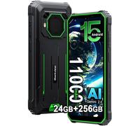 KALSG-Bv6200 Plus 24Go+256Go Telephone Portable Incassable,11000Mah,Téléphone Débloqué,16Mp+13Mp,6.56"" Hd+ Smartphone Incassable Etanche,Dual 4G Lte/Gps/Nfc/Otg Phones (Vert)