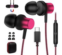 KALSG-Casque Usb C Pour Samsung S25 Ultra S24 S23 A56 A16 A55 Écouteurs Usb C Avec Microphone Hi-Fi Stéréo Nylon Pour Iphone 16 Pro Max 15 Plus Ipad Pro Air Casque Type C In-Ear Avec Fil Pour Xiaomi