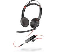 KALSG-Micro-Casque Filaire Blackwire 5220¿Perche Microphone Antibruit Flexible¿Conception Ergonomique¿Connexion À Un Pc/Mac,Téléphone Portable Via Usb-C,Usb-A Ou Prise Jack 3,5 Mm