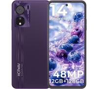 KALSG-Note 12 Ef Telephone Portable,12Go+128Go/Tf 1To Android 14 Smartphone,Écran 6,8"" Hd+,Batterie 5160 Mah,48Mp+16Mp,Smartphone Double Sim 4G/Wlan 5/Octa Core/Face Id/Gps/Otg-Cristal Violet