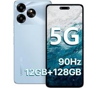 KALSG-Telephone Portable 5G,G6 Smartphone 5G Pas Cher,12Go(6+6)+128Go/Tf 1Tb,6.57"" 90Hz Hd+,50Mp Caméra,5000Mah Telefone Dual Sim Gps/Otg/Bt5.3/Nfc/Fingerprint/Face Id/Bleu