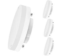 Kalsw-Ampoules Led Gx53,6,5w Équivalent À 50w,3000k Lumière Blanche Chaude,650 Lm,Faible Consommation,Non Dimmable-Pack De 4 Unités.
