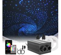 KALSW-Bluetooth 12 W Rgbw Twinkle Led Fibre Optique Star Kit De Plafonniers App/Télécommande 150 Pièces * 0.75 Mm * 3 M Pour La Maison/Voiture
