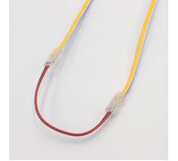 KALSW-Connecteurs De Bande Led Cob,10Pcs 2-Pin Connector Gapless Solderless Connection,Connecting Wires Or L Shape Connector For 5Mm 8Mm 10Mm Cob Led Strip (5Mm,Dual Connector+15Cm Cable)