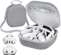 KALSW-Mini Sac Pour Meta Quest 3-Étui Rigide Pour Lunettes Vr 3-Accessoires Eva-Sac De Transport-Sac De Suspension Portable Oculus Quest 3-Accessoire Uniquement Compatible Avec Écouteurs