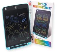 KALTD-Cadeaux De Noël Pour Les Enfants Tbc Tablette D'Écriture Lcd Coloré,Planche À Dessin De 10 Pouces Tablette Graphique Serrure À Clé Écriture Manuscrite Doodle Dessin Pad Jouets Cadeau