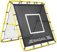 Kaltd-Filet De Rebond Double Face,Filet De Football,Tige Peinte Renforcée,Angle Réglable,Structure Pliable,Filet De Rebond Avec Objectif D'entraînement,But De Football Portable De Jardin
