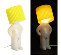 Kaltd-Lampe Veilleuse Naughty Boy Protection Des Petit Homme Timide Lampe Créative Chambre Lampe De Table Pour La Décoration De La Maison Couple Joli Cadeau Fête-Jaune