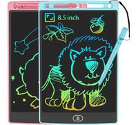 KALTD-Tablette Dessin Enfant 2 Pack,Tablette Graphique De 8,5 Pouces Pour Enfants,Jeux Ardoise Magique Cadeaux Parfaits Pour Les Garçons Et Les Filles 3 4 5 6 7 8 9 10 11 12 Ans (Rose+Bleu)