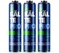 KALTEPRO 3x Kit complet de remplacement de réfrigérant automobile pour climatisation R134a - pour recharger soi-même la climatisation d'une voiture, lot de 3 gaz réfrigérants