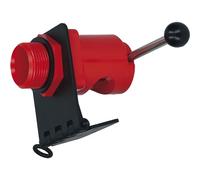 Kaltex Robinet pour bidon à visser - Robinet d'écoulement avec levier 1 1/4" - Rouge/noir