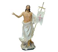 Kaltner Präsente Statuette de Jésus-Christ avec drapeau Résurrection de Jésus Idée cadeau