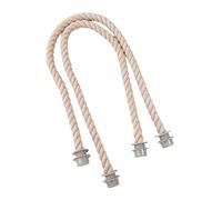 Kalttoy 1 paire de poignées en corde avec insert en toile pour sacs de plage, sac à main, fourre-tout, sac à main, sangles de rechange, kaki, One Size