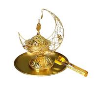 Kalttoy Bakhoor Ensemble de brûleurs pour méditations avec plateau à cendres et pince, diffuseur d'encens arabe pour décoration de bureau