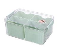 Kalttoy Boîte de rangement pour réfrigérateur à 4 compartiments avec couvercle hermétique
