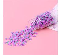 Kalttoy Bouteille décorative de remplissage de fruits 20 ml emballée pour travaux manuels en argile cristal jouet faveur ACCS tranches de fruits pour le bain