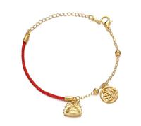 Kalttoy Chaîne de poignet tendance réglable avec signe du zodiaque - Dragon porte-bonheur - Bijou polyvalent - Ornement chinois, taille unique, Comme décrit