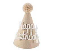 Kalttoy Chapeau d'anniversaire pour bébé - Ours café - 1ère 2ème 3ème année - 100 jours - Décorations de fête prénatale - Accessoire de fête